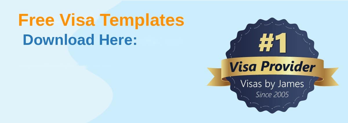 free colombia visa template download